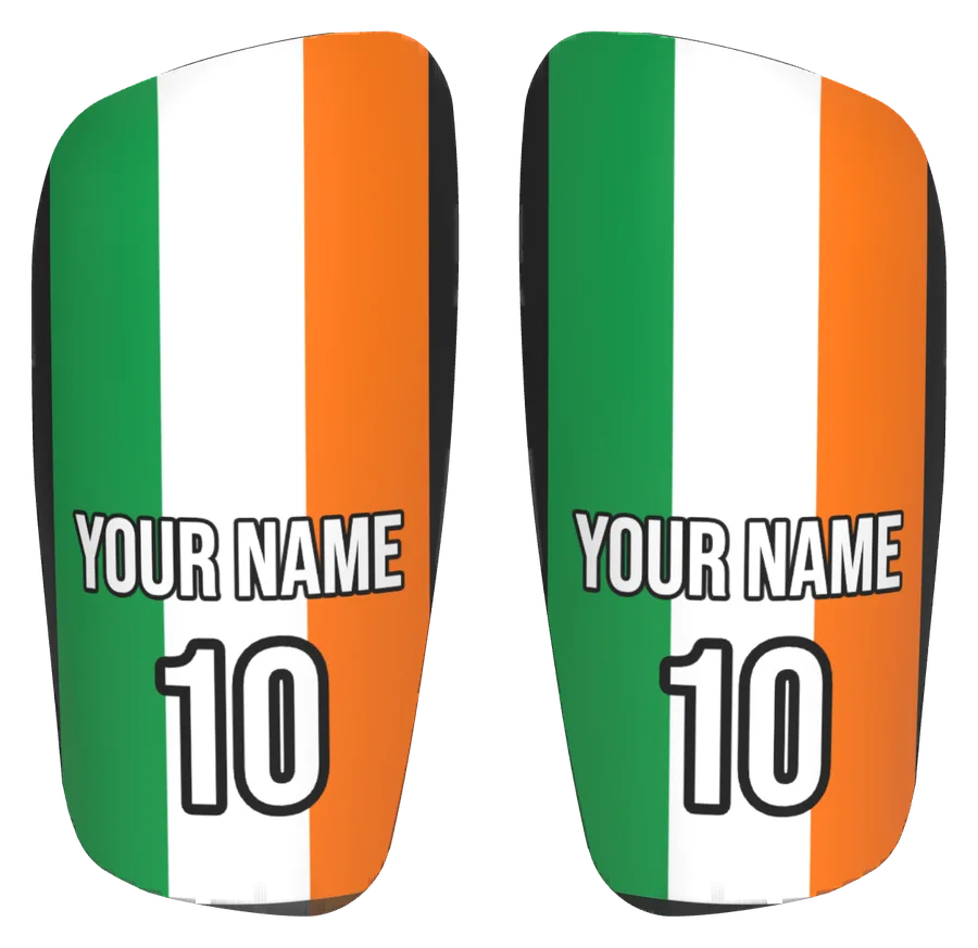 Protège-tibias personnalisés drapeau Irlande