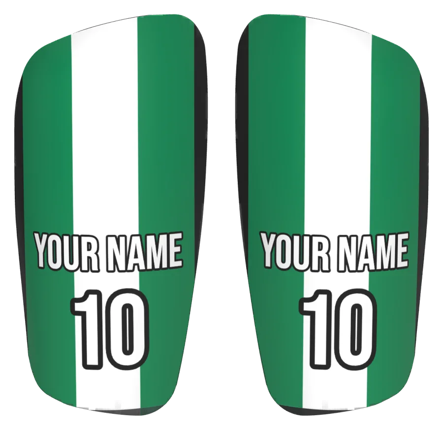 Protège-tibias personnalisés drapeau Nigeria